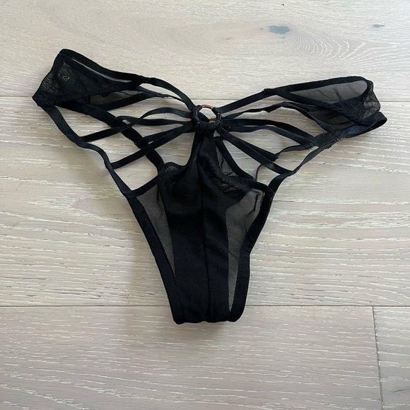 BAO TRANCHI black sexy panties sz XS - Picture 4 of 10